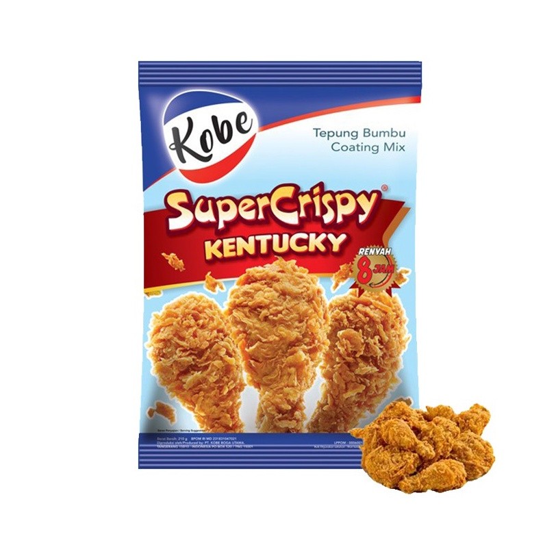 

Kobe Tepung Super Crispy Kentucky 200gr 850gr / Tepung Ayam Goreng (1 bks)