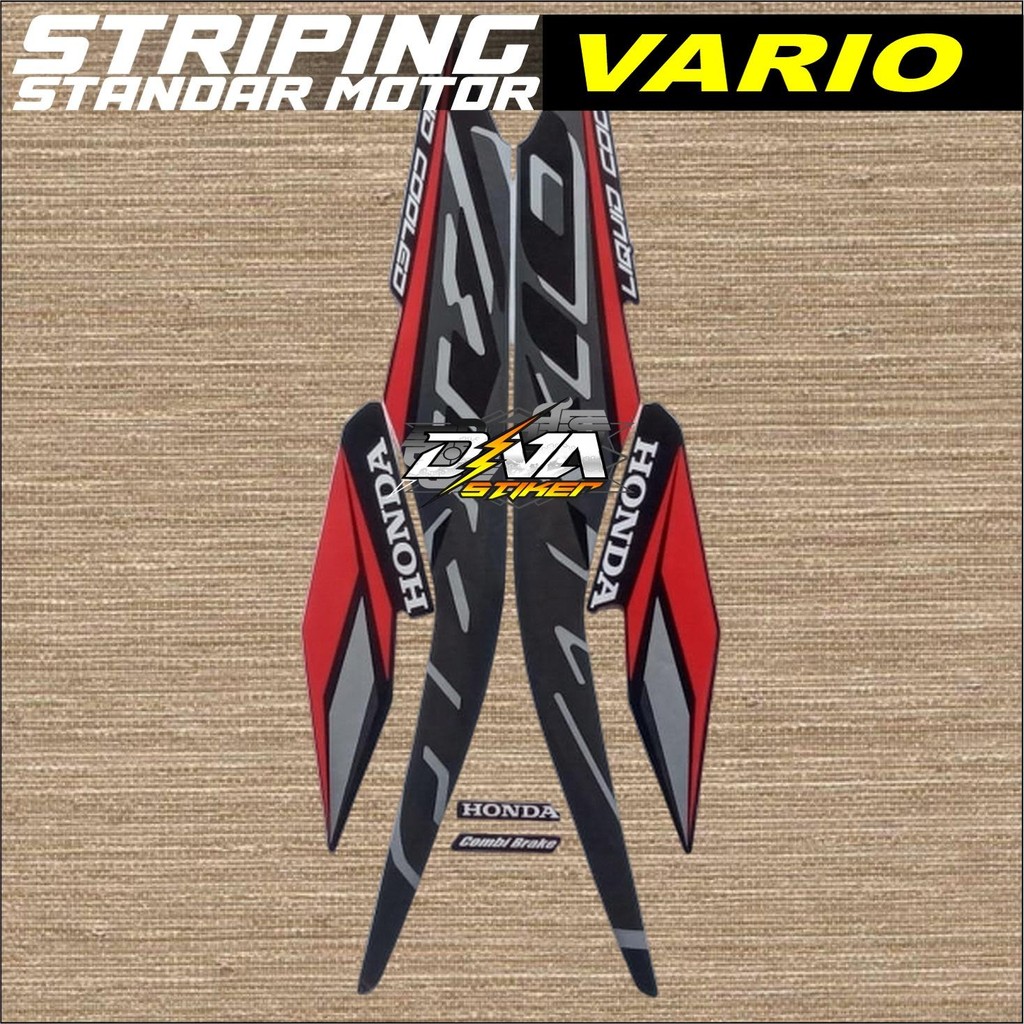 Striping Stiker Honda Vario Click 125i 2021 Hitam