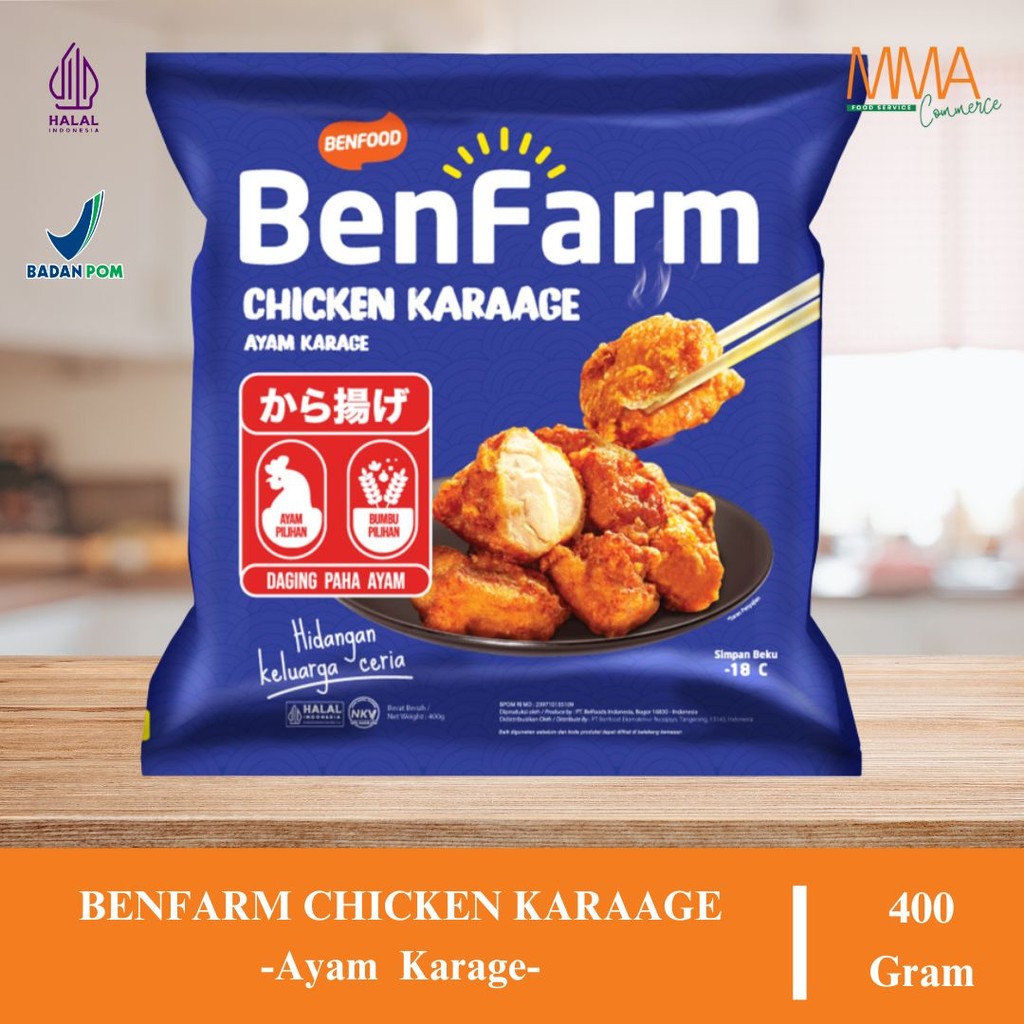 

Benfarm Chicken Karaage 400gr - Camilan Frozen Halal Lezat