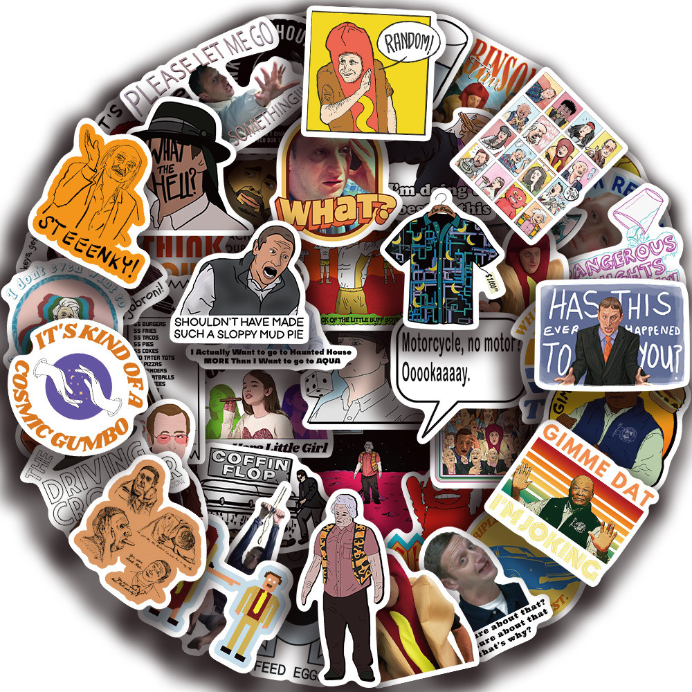 

50pcs I Think You Should Leave Stickers Waterproof Stickers Decals For Car Motorcycle Laptop Luggage Water Bottle Decor