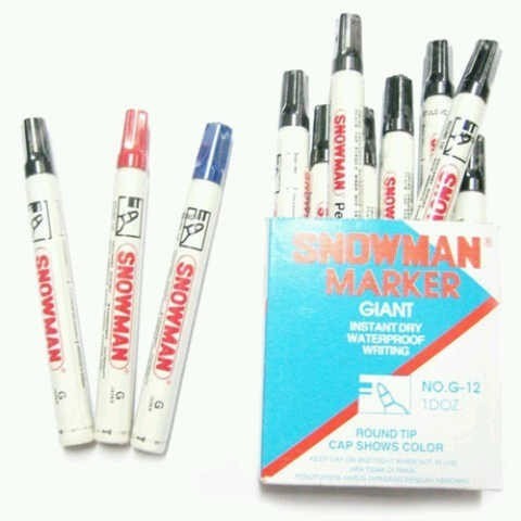 

[New Arrival] Spidol Permanen G-12 Snowman - Hitam