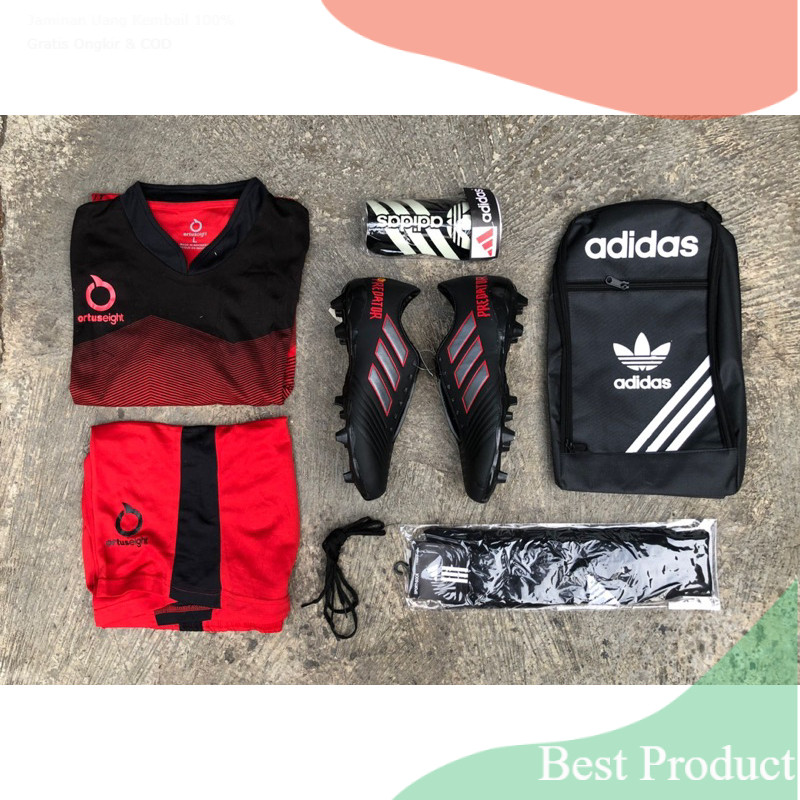 (Paket 5 in 1) Sepatu Bola Adidas Predator Copa Mundial Sense Kulit Asli Classic legend Dybala Toni 