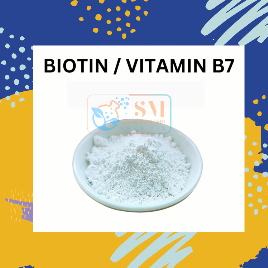 Biotin  1gr / Vitamin B7 / Vitamin H / Bahan penumbuh rambut