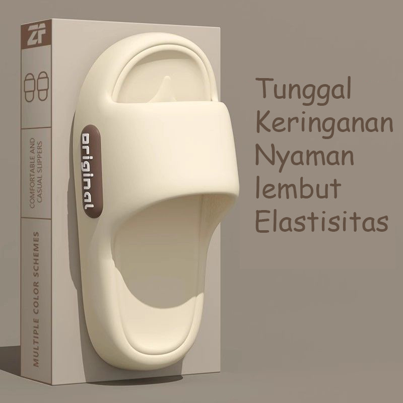 Sandal Cowok Pria Sandal Casual Wanita Dewasa Sandal Slip on Sandal Slop Mencegah Slide Nyaman