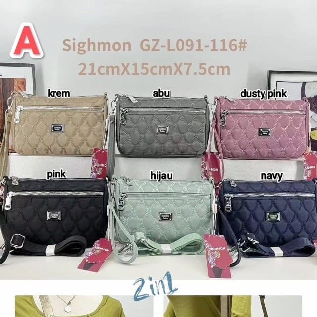 Sighmon tas selempang wanita mini hp sling bag cewek kecil import murah