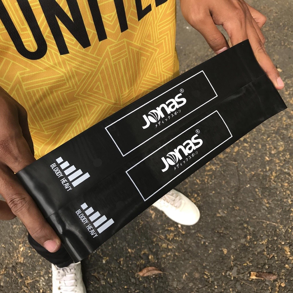 Jonas Resistance Band Karet Elastis Alat Tali Untuk Olahraga Latihan Kaki Yoga Sepakbola Futsal