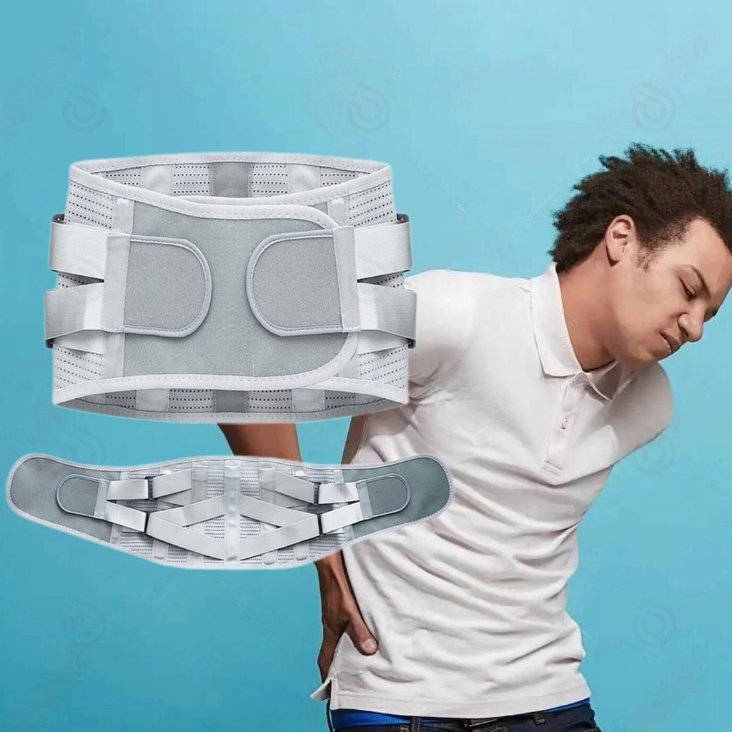 Korset Pria Korset Nyeri Pinggang Korset Lumbal Kompresi Saraf Tulang Belakang Sabuk Penyangga Pingg