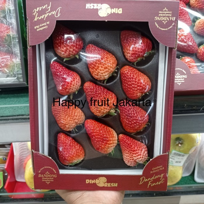 

Strawberry Dino super red fresh | strawberry import fresh 300grm