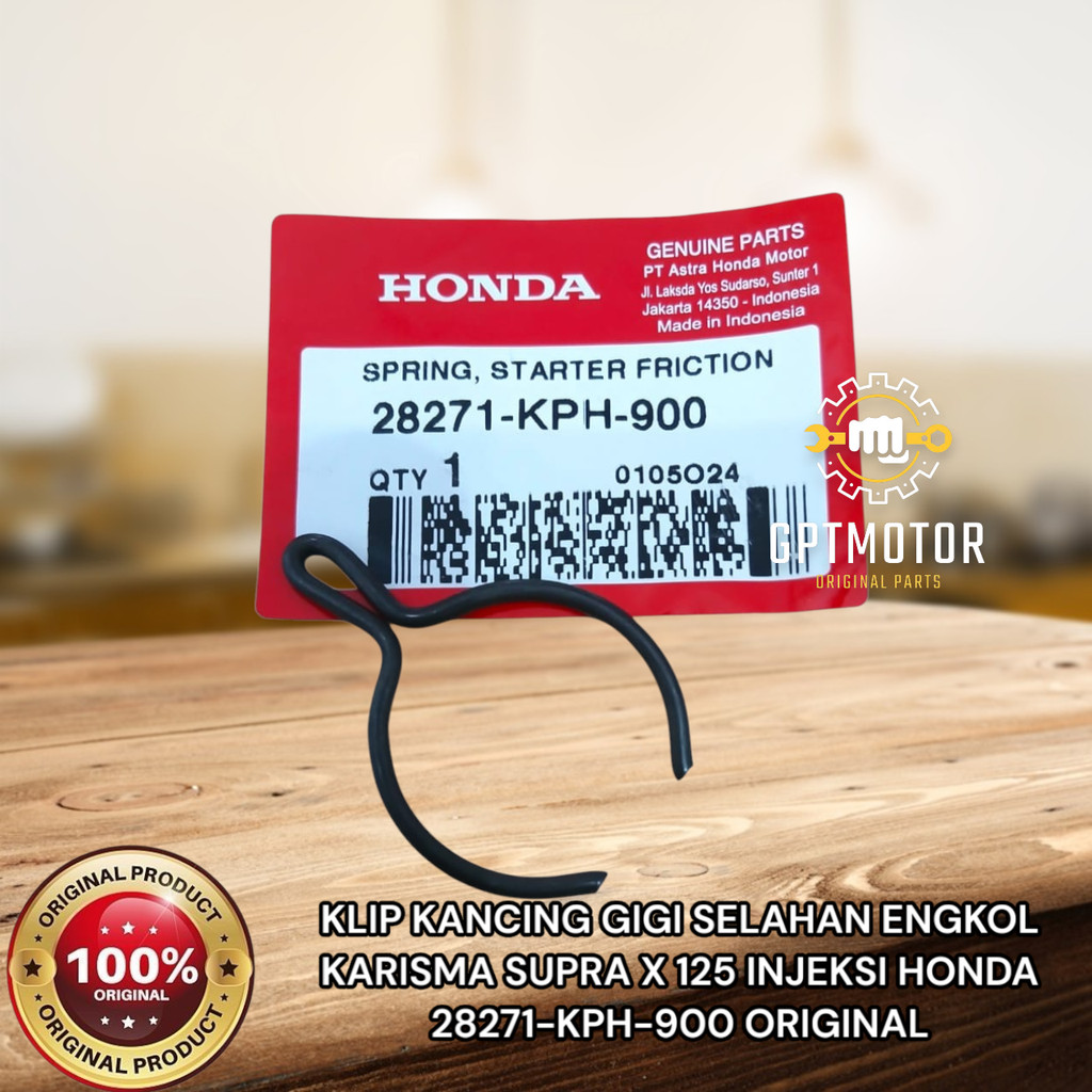KLIP KANCING GIGI SELAHAN ENGKOL KARISMA SUPRA X 125 INJEKSI HONDA 28271-KPH-900 ORIGINAL