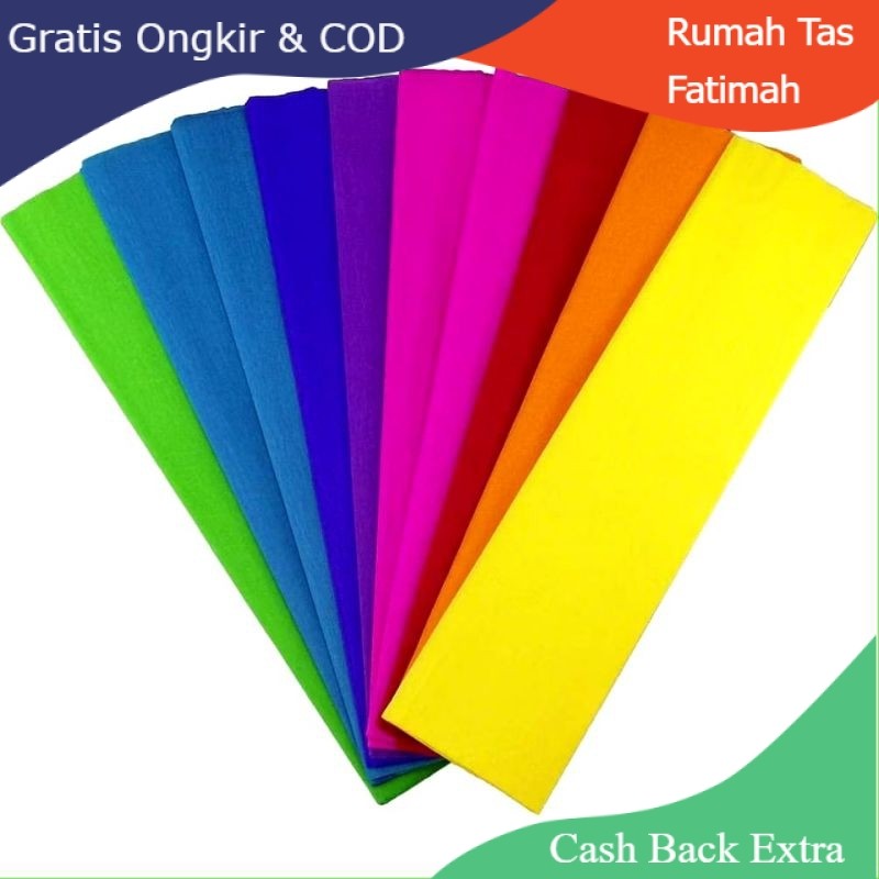 

Promo KERTAS CREPE WARNA WARNI / KERTAS KREP LEMBARAN CRAPE CREPE KLOBOT WARNA WARNI DEKORASI PESTA 17 AGUSTUS HIASAN By Rumah Tas Fatimah