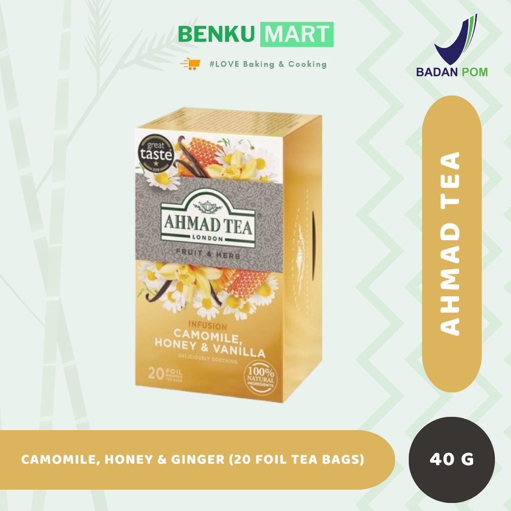 

Ahmad Tea Camomile, Honey & Vanilla Infusion - 40gr | 20 Tea Bags