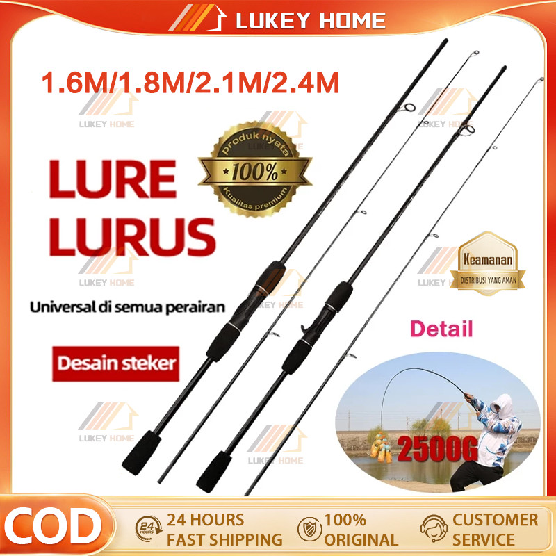 [Promosi]Joran karbon 1,8m/2,1m, joran pancing joran murah cuci gudang joran pancing carbon joran ca