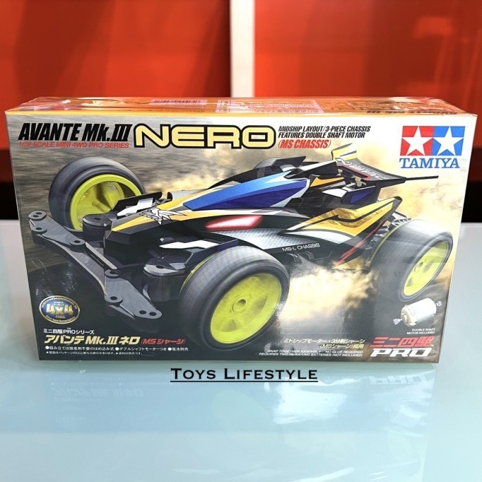 MAX Mainan Rakit Mobil Tamiya Mini 4WD - Avante MK3 Nero (ORIGINAL)