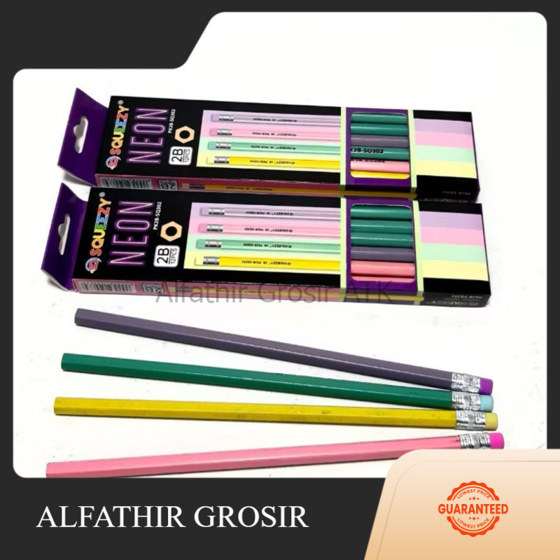 

Pencil 2B SQUEEZY NEON PK2B-SQ302 ISI12 PCS