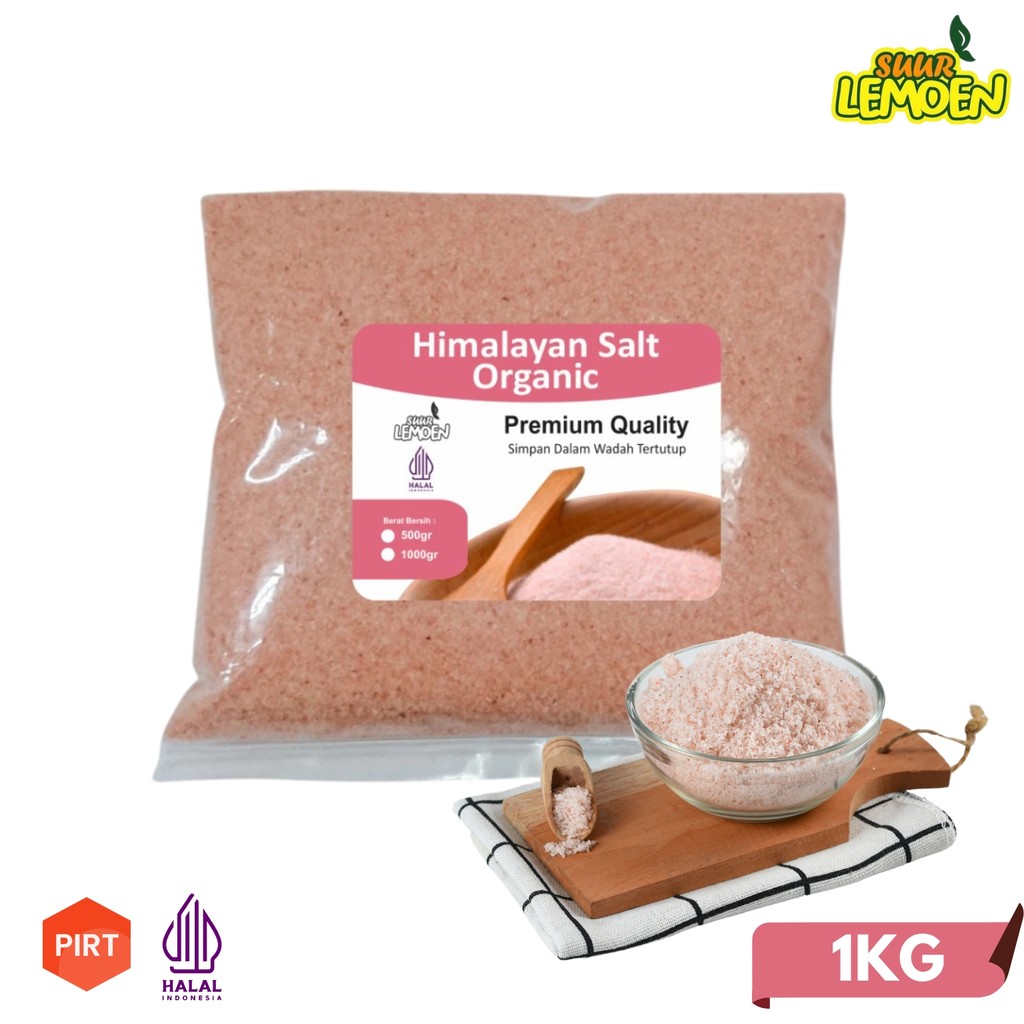 

Garam Himalaya Organik 1 KG Himalayan Pink Salt by Suur Lemoen