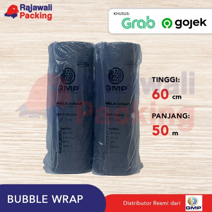 

Bubble Wrap 50m x 60cm GMP Promo - Hitam 2.1