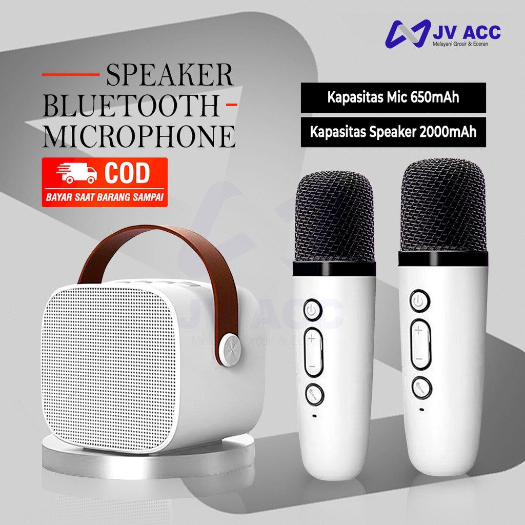 NVN-KTV1 SPEAKER BLUETOOTH MICROPHONE SET KARAOKE KTV WIRELESS PORTABLE MINI