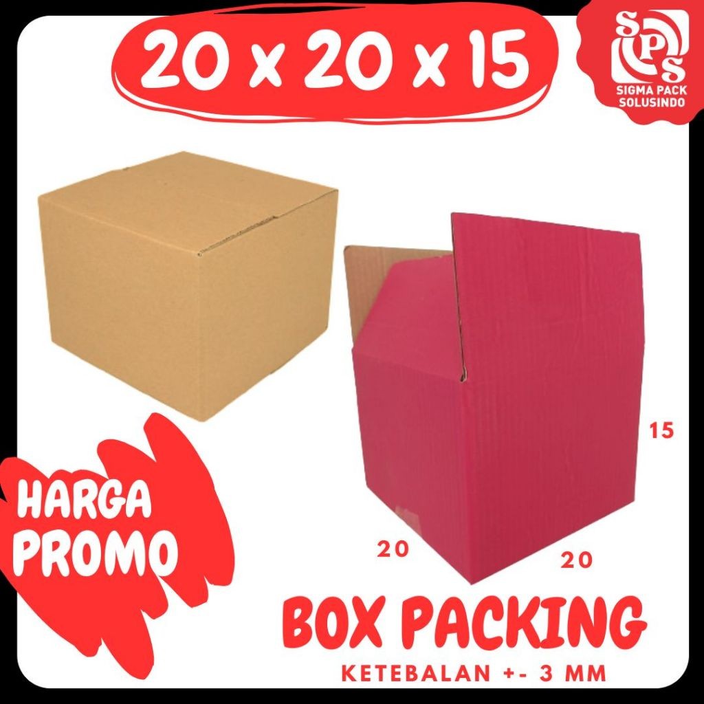

Box 20x20x15 Kardus A1 Packing Karton Dus Kotak Kemasan Sparepart Jamu Madu Assesoris VICTORY JPN