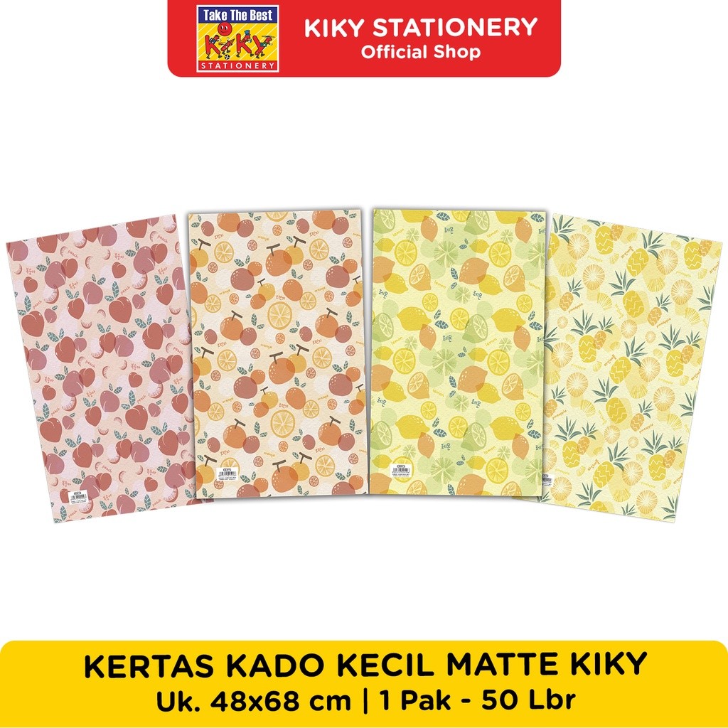 

Kertas Kado Kiky Kecil Matte 70gr 10 Lembar