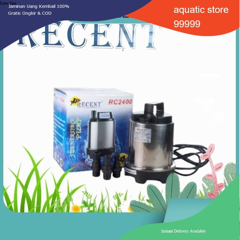 pompa celup kolam ikan recent 2400 stainless