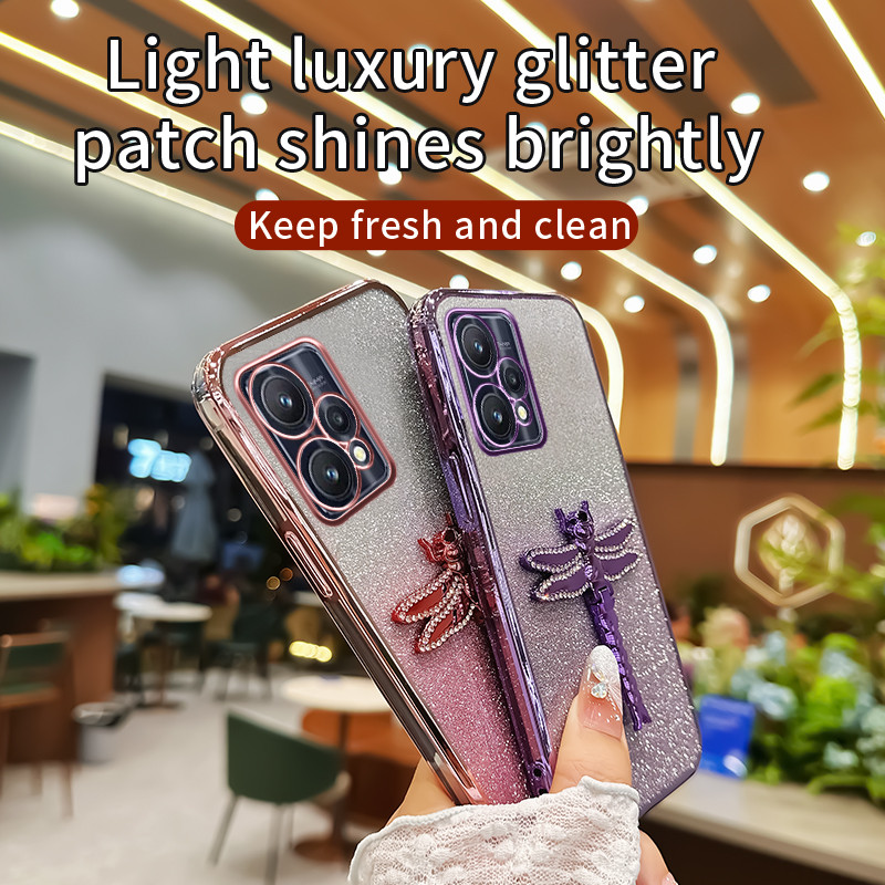 Phone Casing Case Realme 9 4G / Realme 9 Pro / Realme 9 Pro+ / Realme 9i C75 Shiny Glitter Luxury Fa