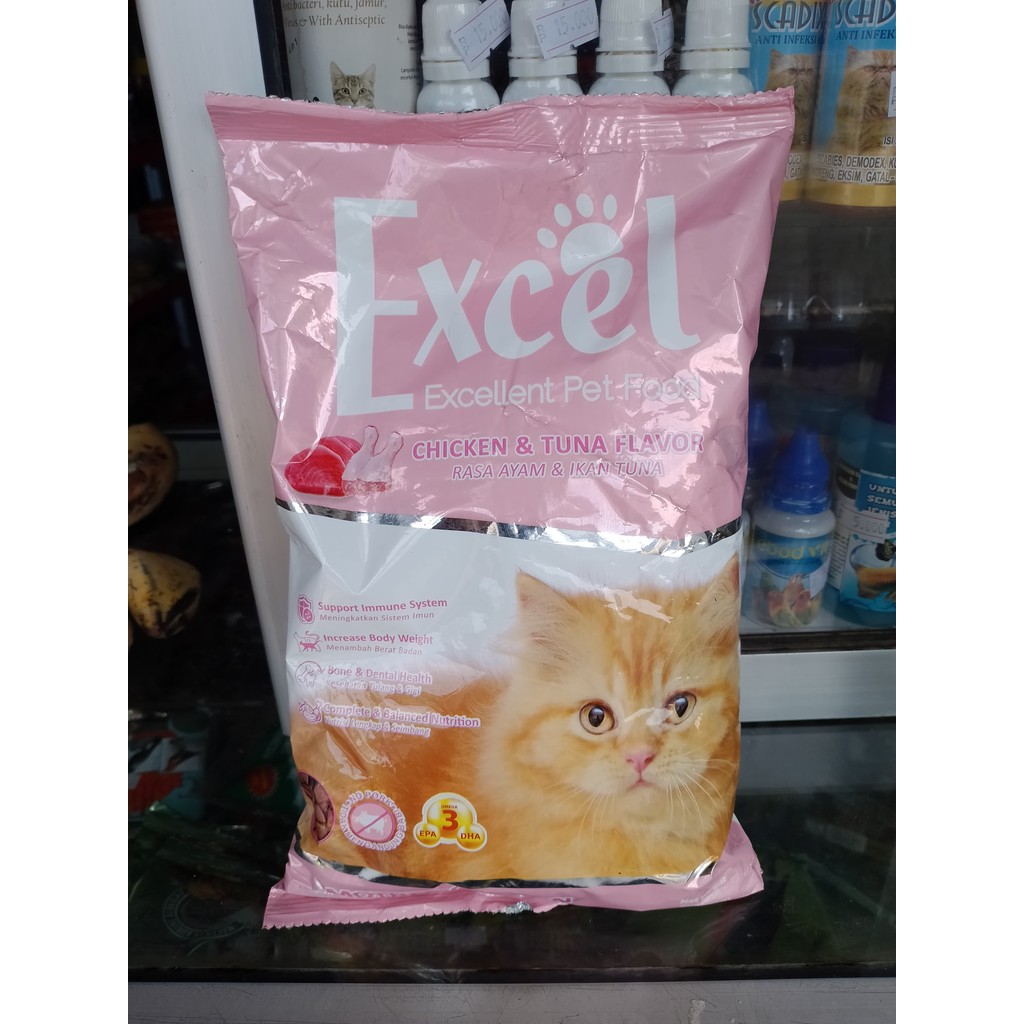 Makanan Kucing Excel Mother & Kitten Chicken Tuna