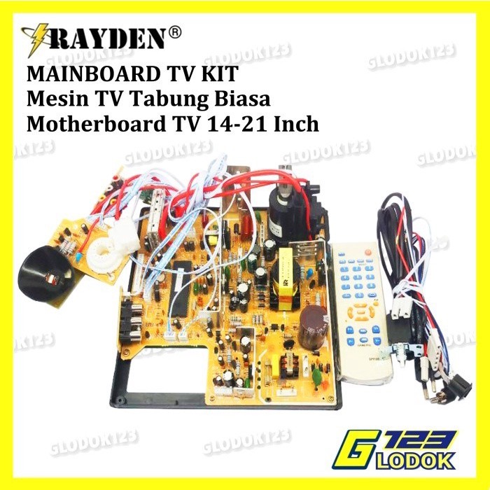 Mesin TV Mainboard Kit Set Tabung Flat Non Digital 14 - 21 Inch Tuner