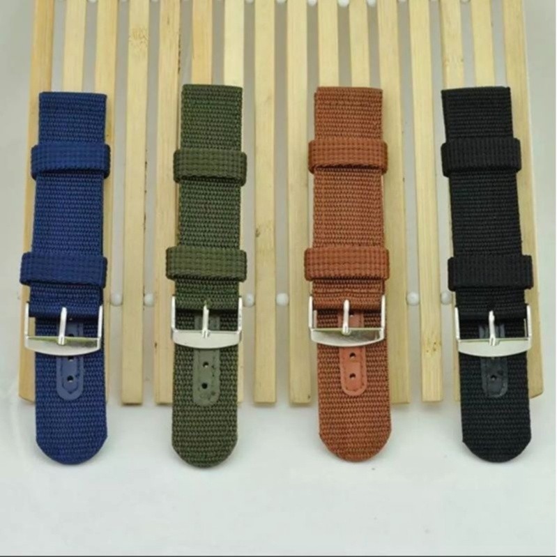 strap jam tangan nylon Canvas murah tali jam kanvas nylon lug universal