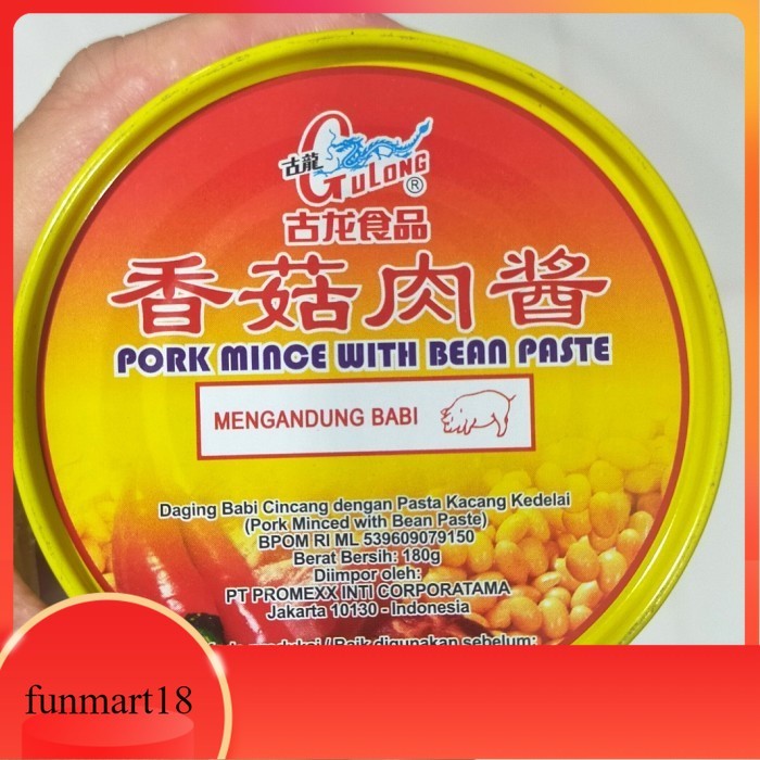 

gulong pork mince paste 180 gr/Bakcio/daging babi cincang dengan kacang
