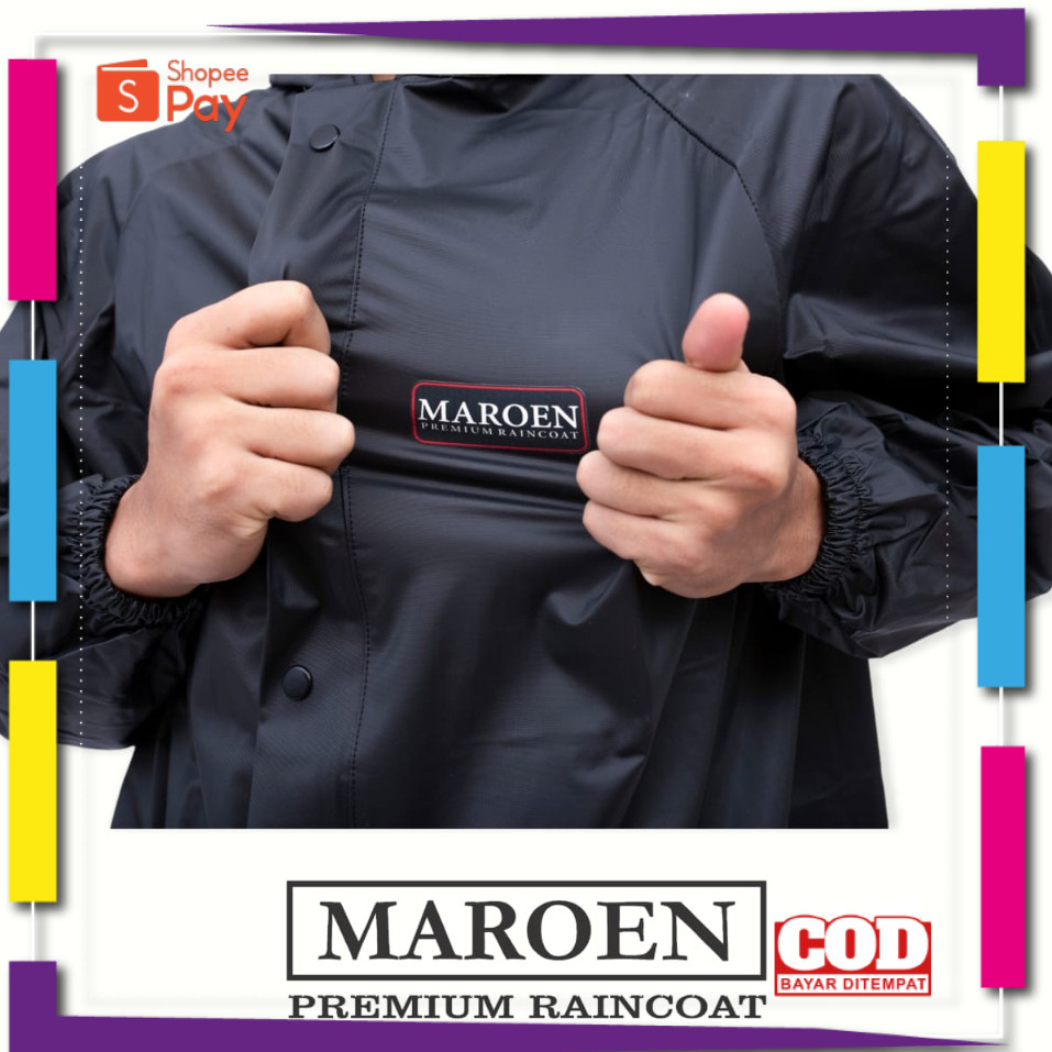 [PREMIUM BAHAN TEBAL] JAS HUJAN SETELAN PRIA WANITA BY MAROEN ORIGINAL BAHAN TEBAL LENTUR ANTI REMBE