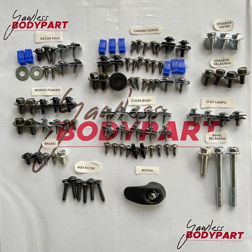 Baut Vario 125 LED Full Set/150 LED Full Set/ Baut Motor Honda Vario 125/150 LED tahun 2015-2018