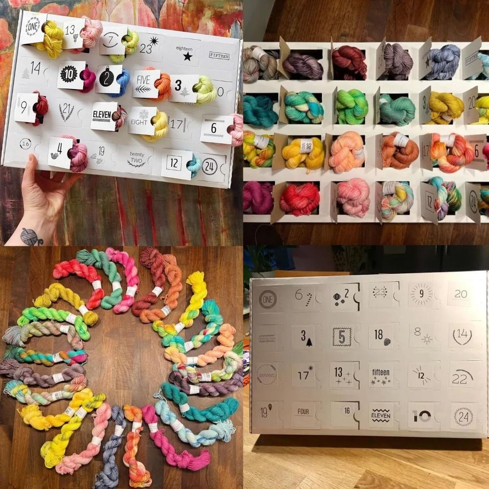

Christmas Calendar 2024 The Yarn Advent Calendar Festival Decoration Knitter Markers 24 Days Christmas Countdown Calendar