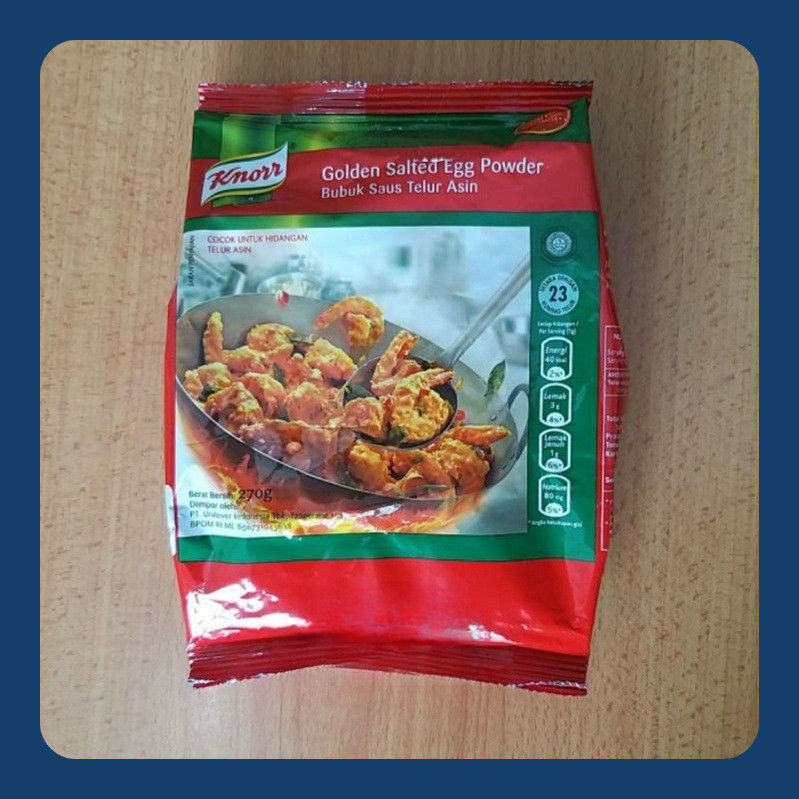 

Knorr Golden Salted Egg 270 gram /Bubuk Saus Telur Asin 270 gram