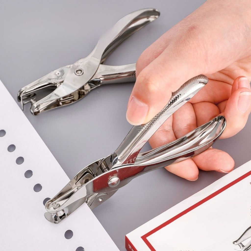 

GOJI Pembolong Kertas Reforator 0.3mm 0.6mm Hole Punch 1 Lubang Hang Tag Puncher Besi Bulat Circle