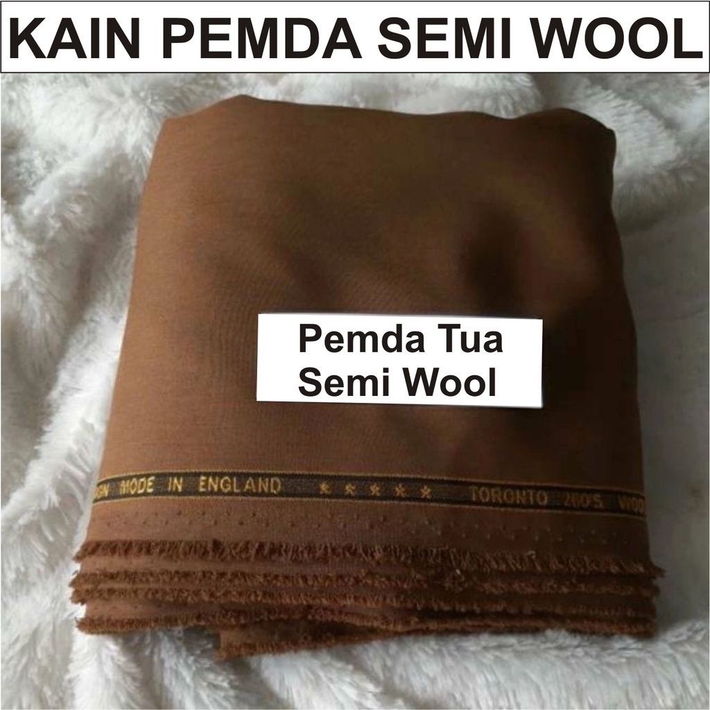 bahan kain pemda seragam pemda PNS/ASN murah semi wol pemda