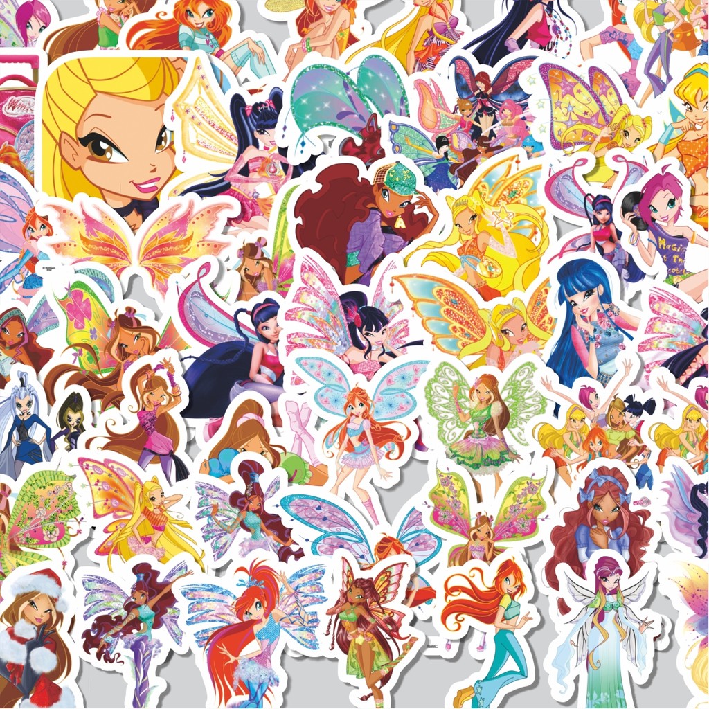 

Stiker Cutting Pack Stiker Kartun Winx Club Isi 100Pcs Series Aesthetic Lucu Keren Untuk Koper Bahan Vynil