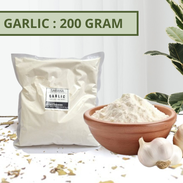 

Bubuk Bawang Putih 200 Gram / Premium Garlic Powder / bumbu Bubuk Rempah Bawang Putih Murni
