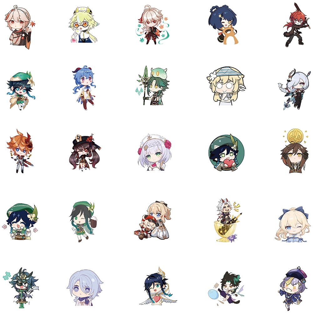 

Stiker Lucu Genshin Impact Stiker Kartun Stiker Pack Permainan Decal Vinyl Stiker Waterproof-Sticker Aesthetic Stiker Buku Journal Koper Casing HP Gitar Laptop Helm Motor