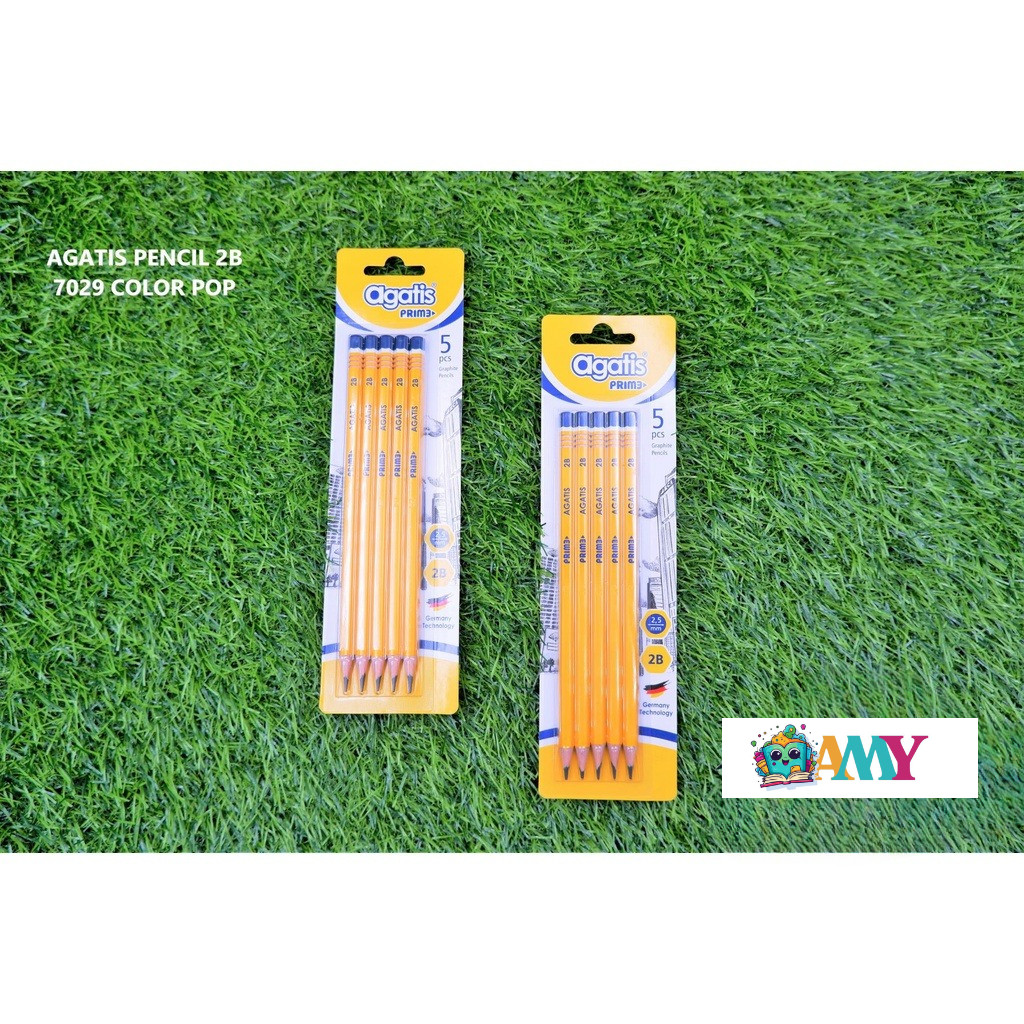 

AGATIS PENCIL 2B BLISTER CARD SET 5PCS AMY STASIONARY