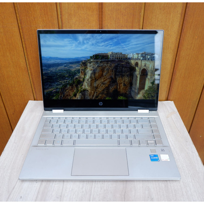 Laptop HP Pavilion X360 14-dw1024TU Touchscreen Core i5-1135G7 Ram 16Gb 512Gb Normal Siap Pakai - Le