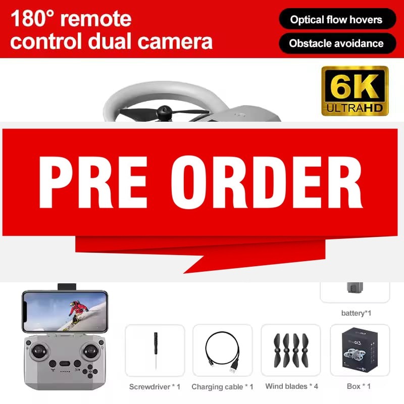 Drone GT3 / i1 PRO FPV Camera 180° HD Sensor Anti Nabrak Drone Toys Hobby Mainan