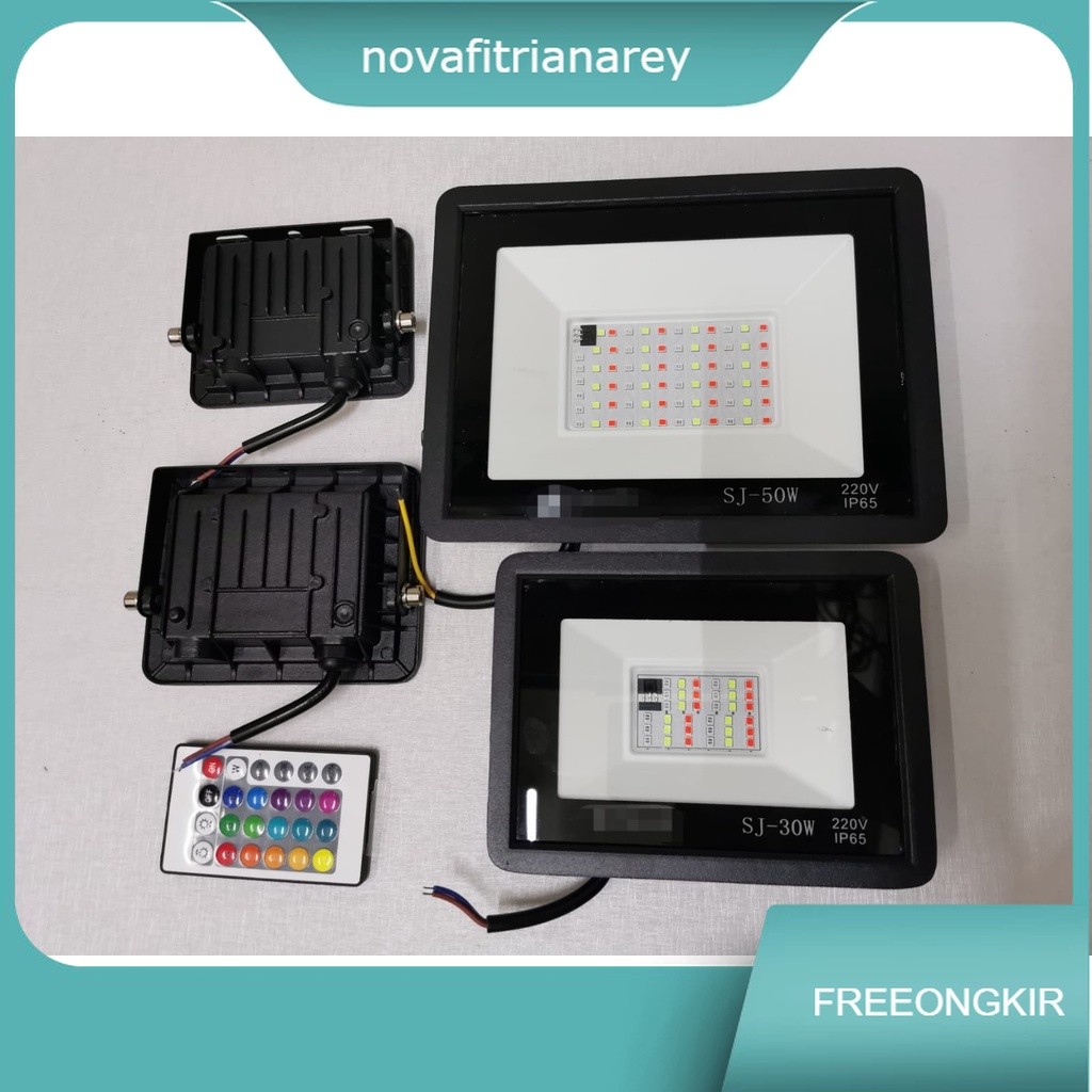 Lampu Led Sorot Tembak Floodlight Lampu Outdoor LED Rgb 10watt - 50wat