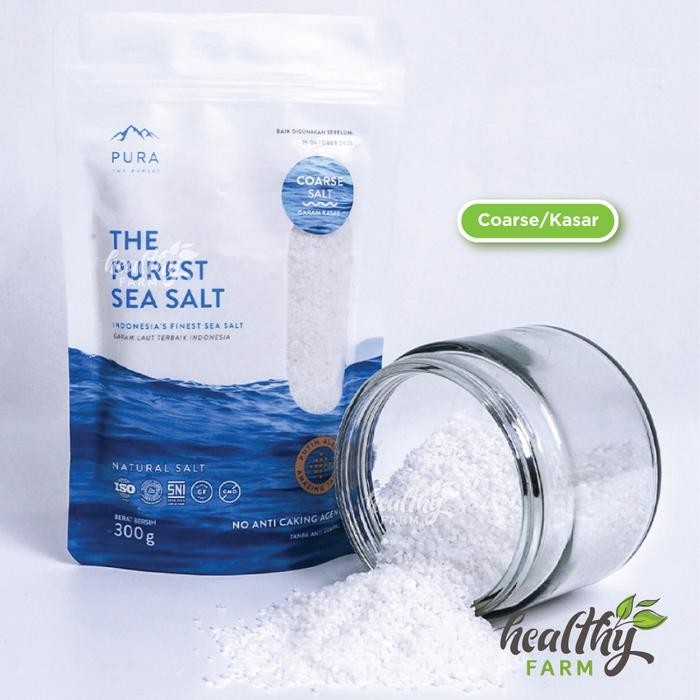 

NEW-[Mall] Terlaris PURA Purest Sea Salt Fine Coarse / Garam Laut Organik Murni Natural - 1pc Kasar