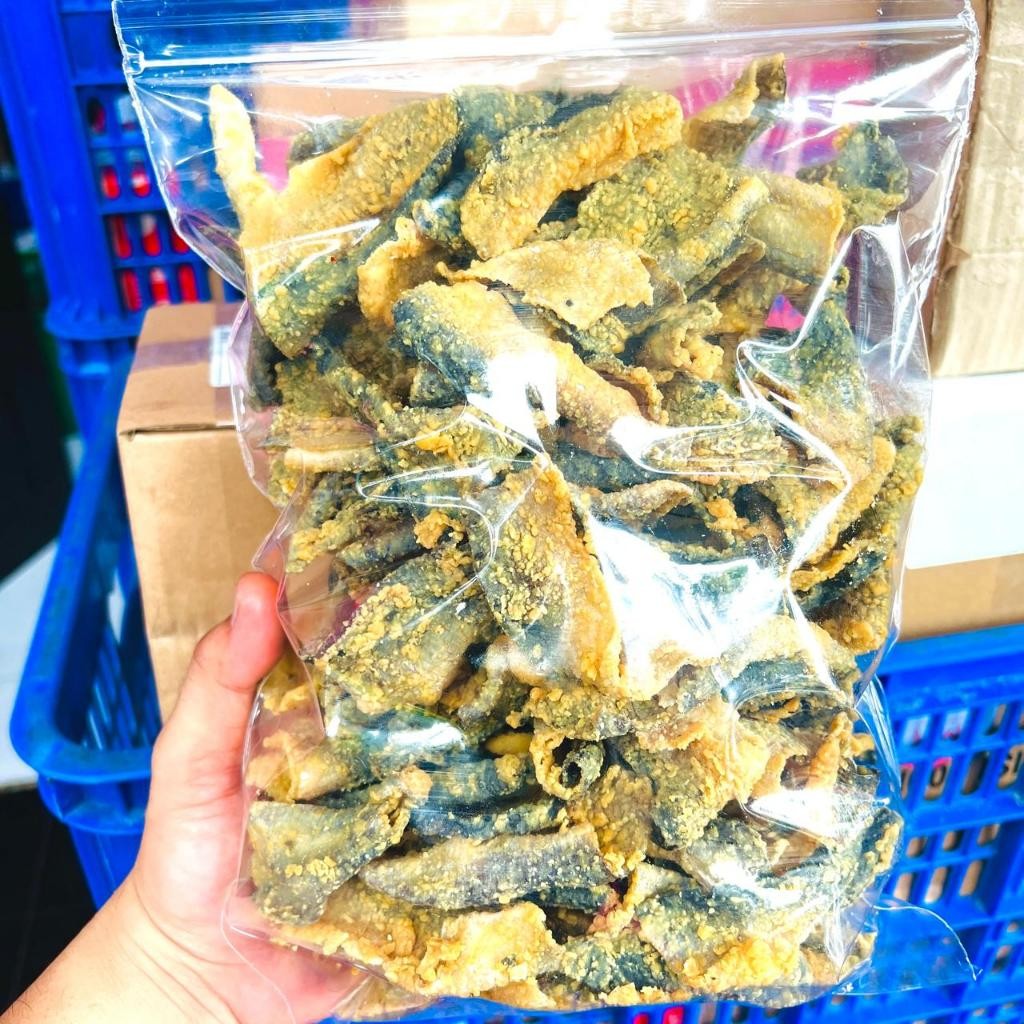 

KERIPIK KULIT IKAN PATIN PREMIUM 100GR | SNACK KERING