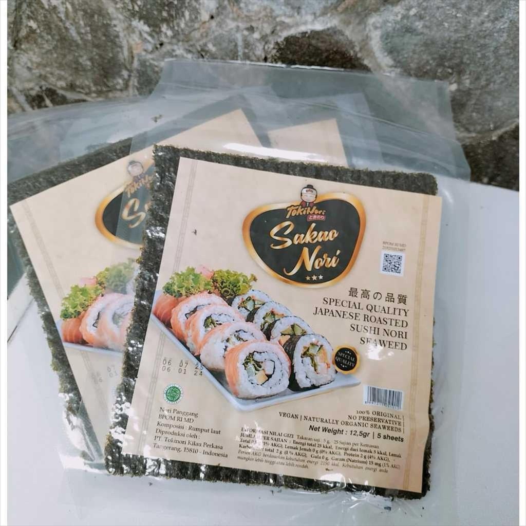 

SAKAO NORI 5 SHEET LEMBAR SUSHI NORI - TOKINORI
