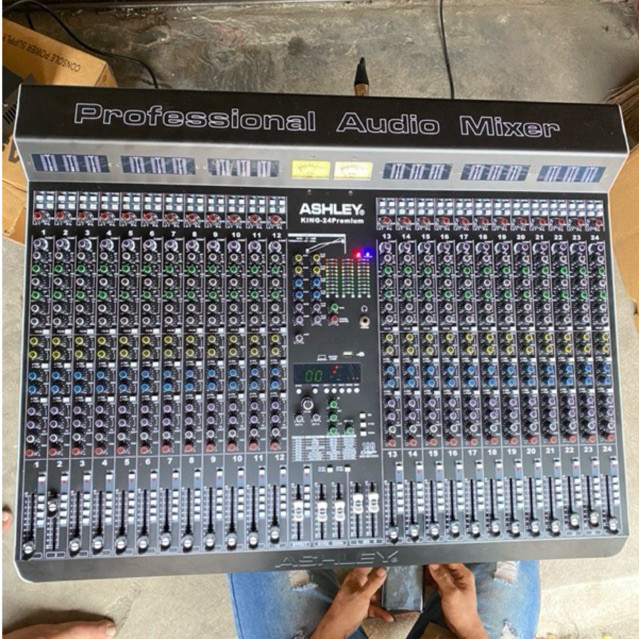 Mixer Ashley 24 Channel King 24 Premium Terbaru PSU EKTERNAL