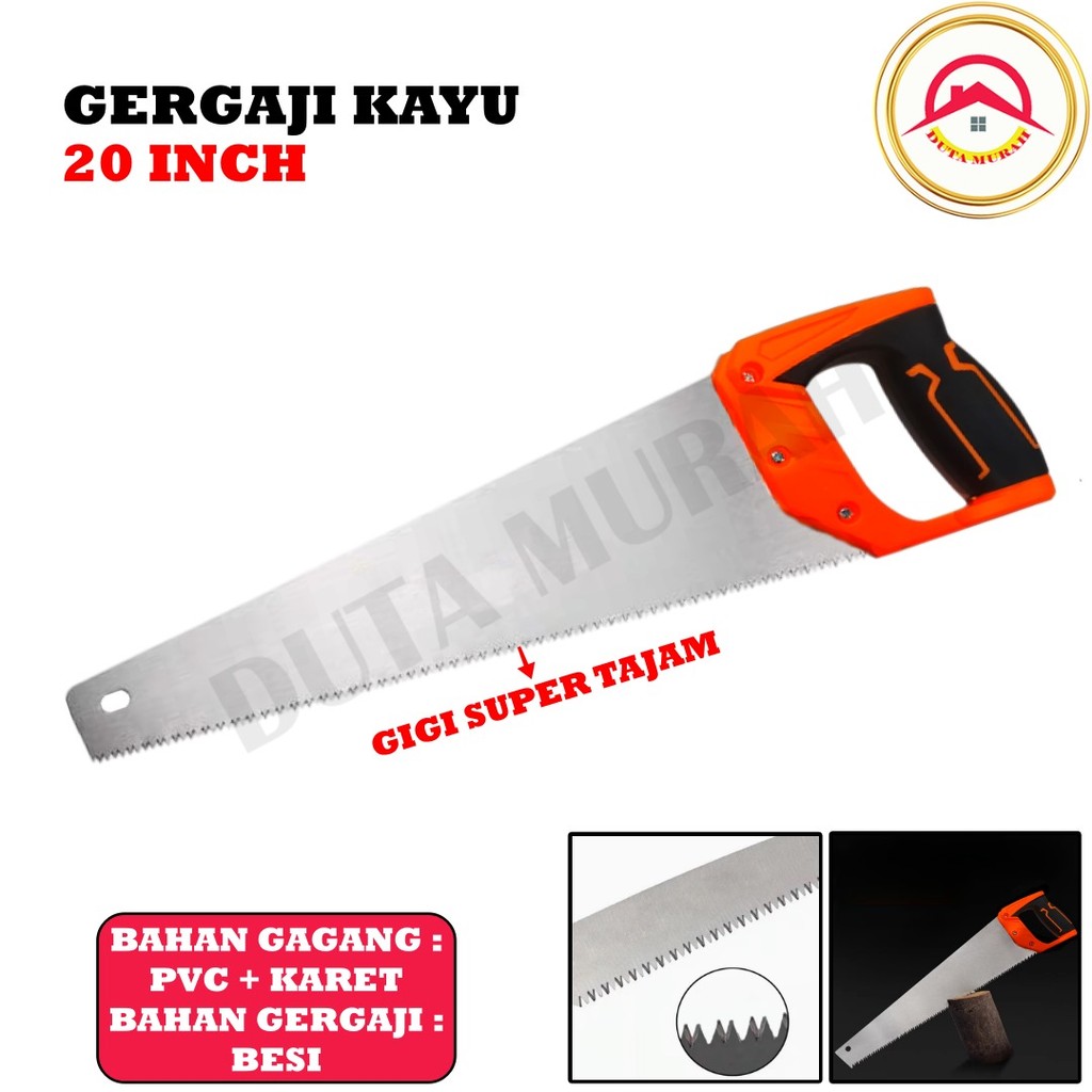 Gergaji Potong Triplek Hand Saw Gergaji Kayu Portabel Kualitas Bagus