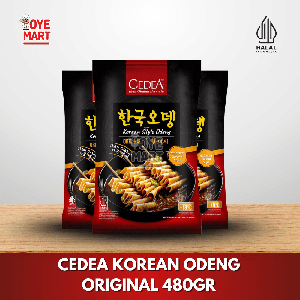 

CEDEA KOREAN ODENG ORIGINAL 480GR/CEDEA KOREAN STYLE EOMUK FISH CAKE ORIGINAL