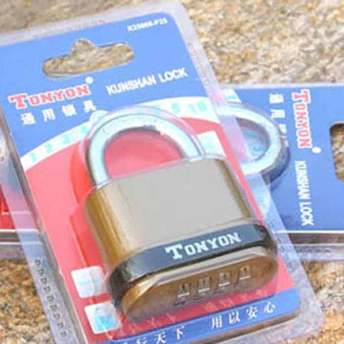 

Waterproof 4 Digital Code Password Padlock Combination Door Luggage Lo - pendek