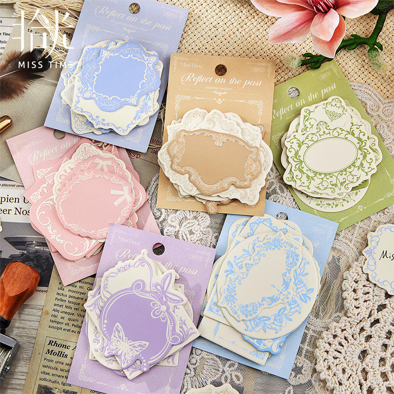 

MissTime 30pcs perekat panas stiker seni yang digunakan oleh siswa kertas catatan seni kehidupan perekat sepatu stiker label Sticky Notes retro Scrapbook stiker Diy kemasan dekorasi